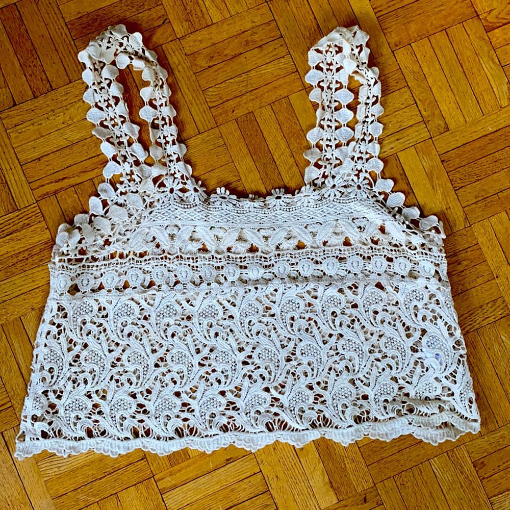 Boho Crochet Crop Top Tank